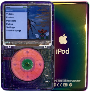 New Apple iPod Classic 6th & 7th Generation Atomic Purple Smoke / Atomic Bubblegum / Atomic Clover (Rainbow)