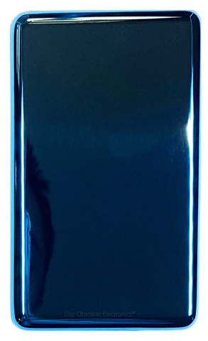 Thin Blue Aqua Fully Blank Backplate for Apple iPod Classic 6th 7th & iPod Video 5th 5.5 Enhanced