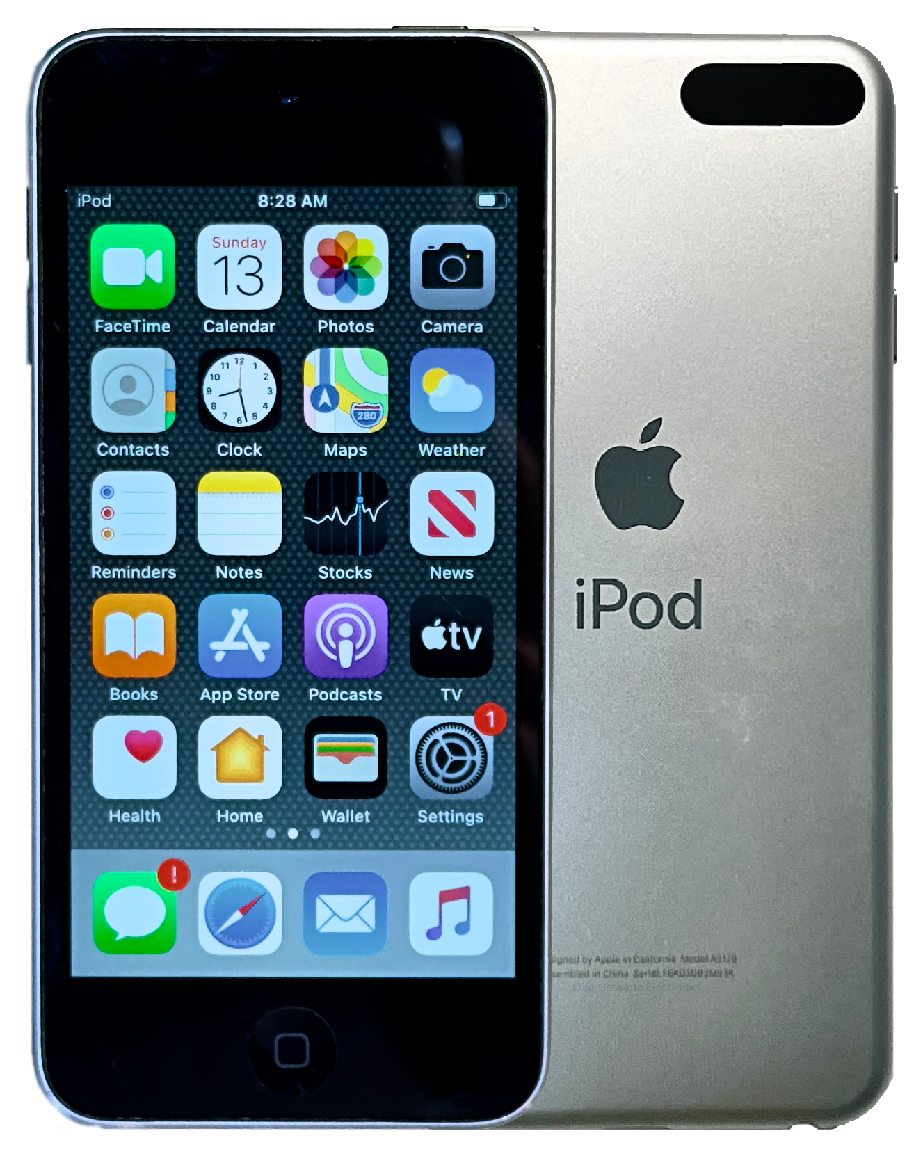 Rare iOS 13.4.1 Refurbished Apple iPod Touch 7th Generation Silver & Black 32GB MVHV2LL/A