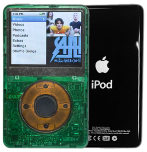 New Apple iPod Classic 6th & 7th Generation Atomic Clover Green / Atomic Storm / Gray (Black)