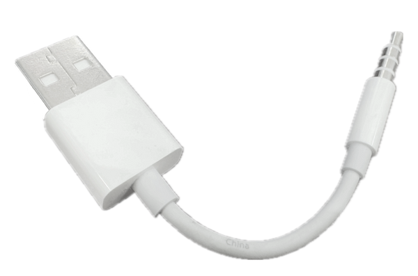 Genuine Apple USB Charge Sync Cable for iPod Shuffle 3rd 4th Generation MC003AM/A 45mm Used