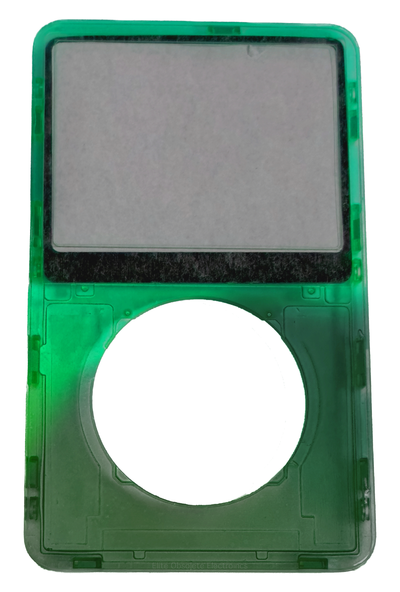 Atomic Neon Clover Green Smoke Transparent Clear Faceplate For Apple iPod Video 5th & 5.5 Generation Plastic