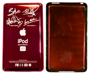 iPod classic U2SE MA664J 動作OK 赤透明　ホールドNG Thin Sangria Red U2 Special Edition Backplate for Apple iPod