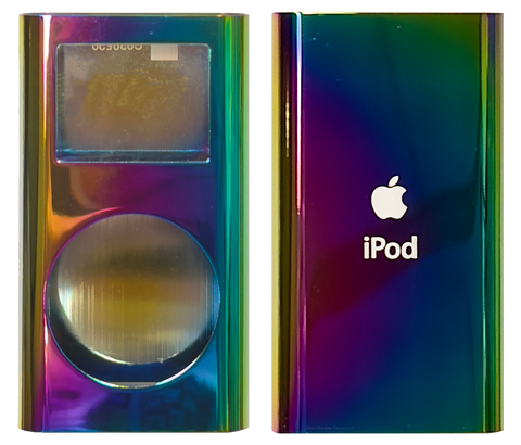 New Rainbow Reflective Chrome Housing Shell for Apple iPod Mini 1st & 2nd Generation Universal 4GB 6GB 128GB 256GB A1051