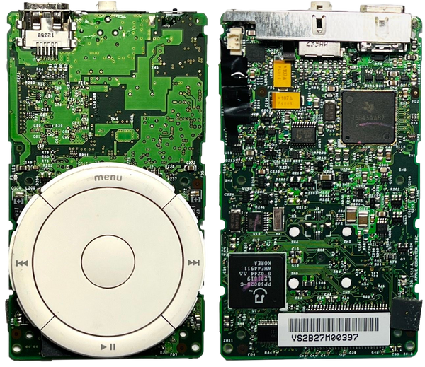 Original Apple 820-1414-A & 820-1350-B Logic Board Motherboard & Click Wheel for iPod Classic 1st Generation 2001 5GB 10GB M8541