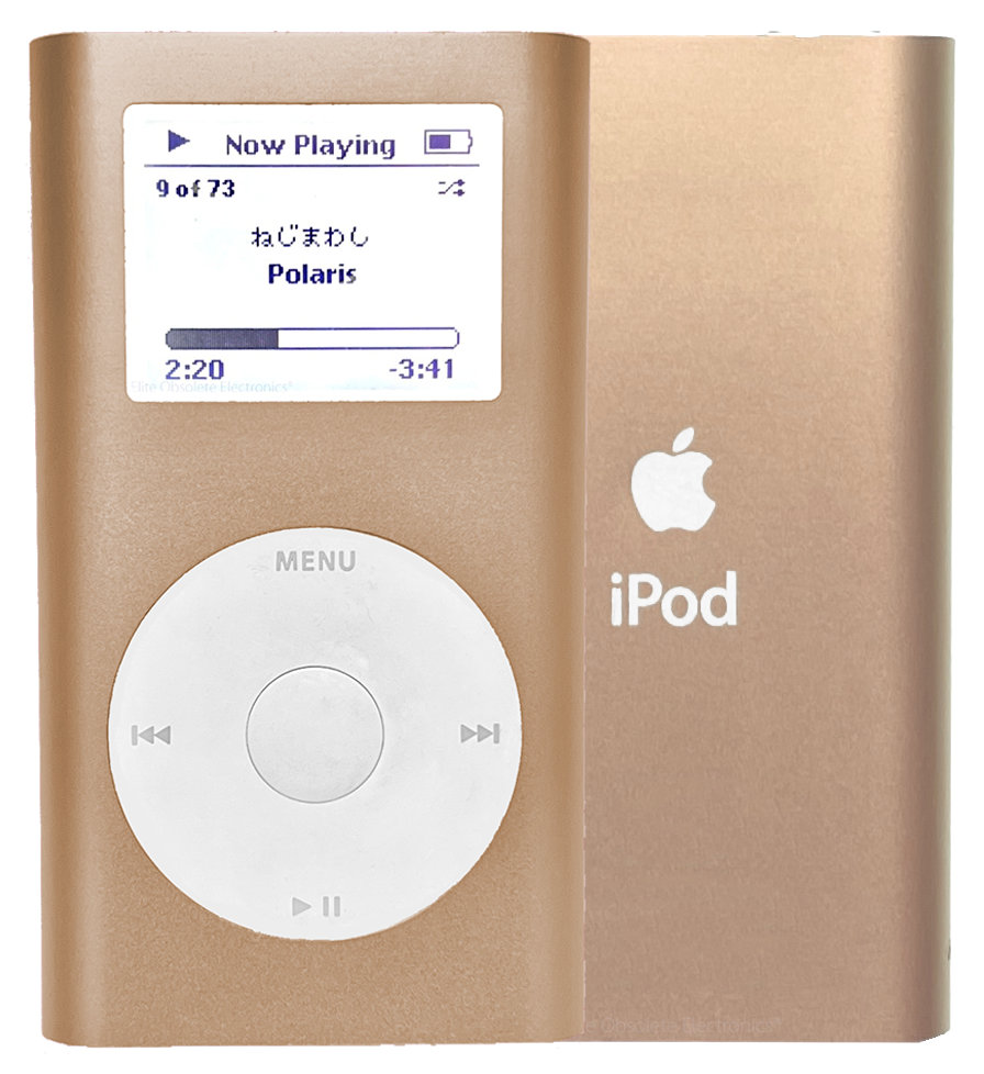 Refurbished Apple iPod Mini 1st 2nd Generation Gold A1051 M9437LL/A 4GB 6GB MicroDrive & 32GB 64GB 128GB 256GB 512GB 1TB SD Card 650mah