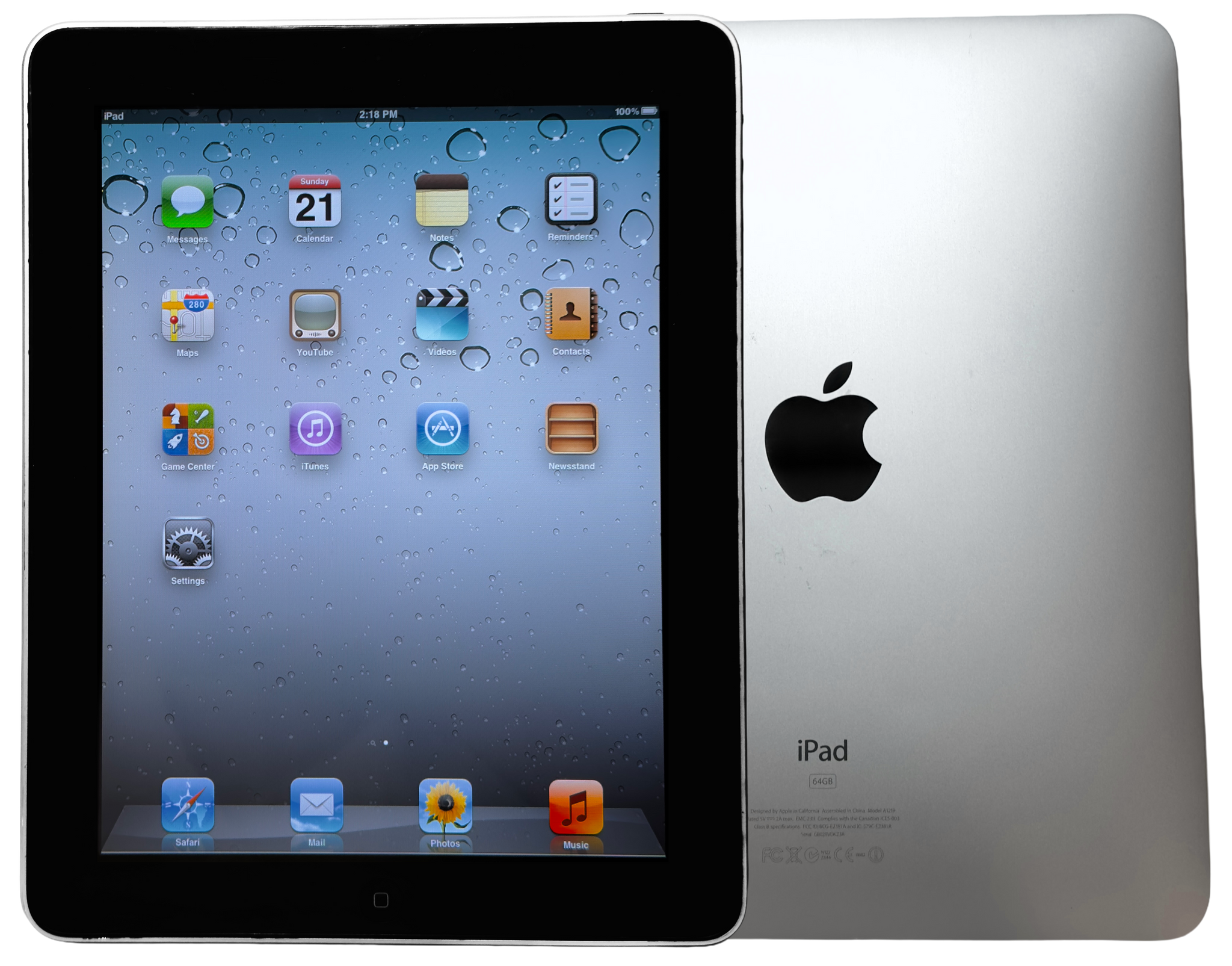 Refurbished Apple iPad 1st Generation 32GB 64GB A1219 MB293LL/A