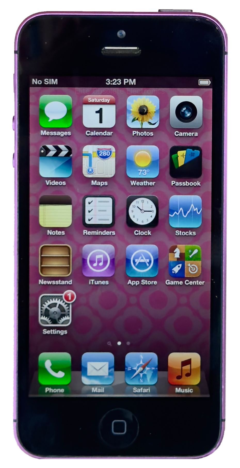 Refurbished Apple iPhone 5 16GB Purple & Black Custom Rare iOS 6.1