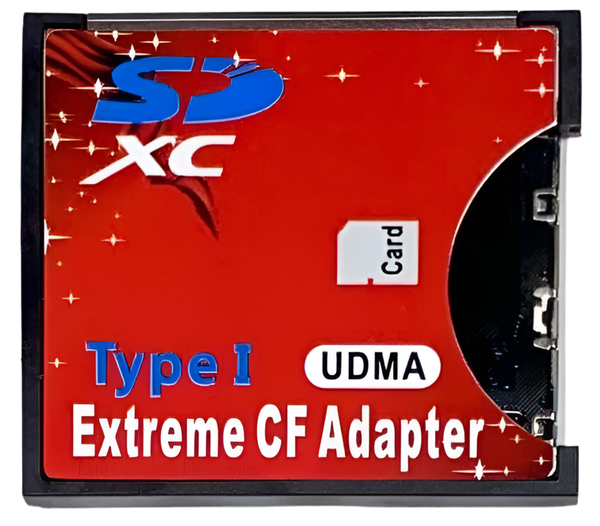 CF to SD Card Compact Flash Adapter SDHC SDXC UDMA Type 1 MicroSD