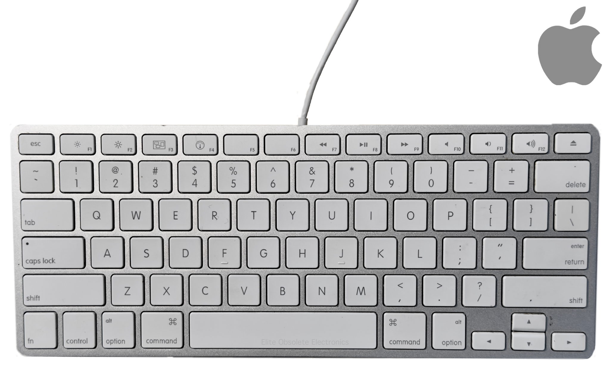 Original Apple Wired Keyboard Compact Mac Layout Dual USB Hub 2009 A1242 MB869LL/A Used