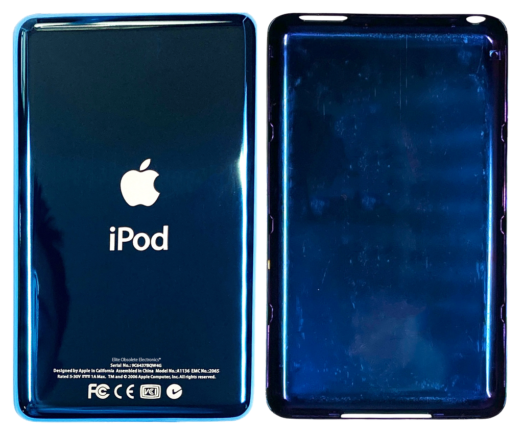 Thick Blue Aqua Universal Backplate for Apple iPod Classic 6th 7th Thick Blue Aqua Universal Backplate for Apple iPod Classic 6th 7th