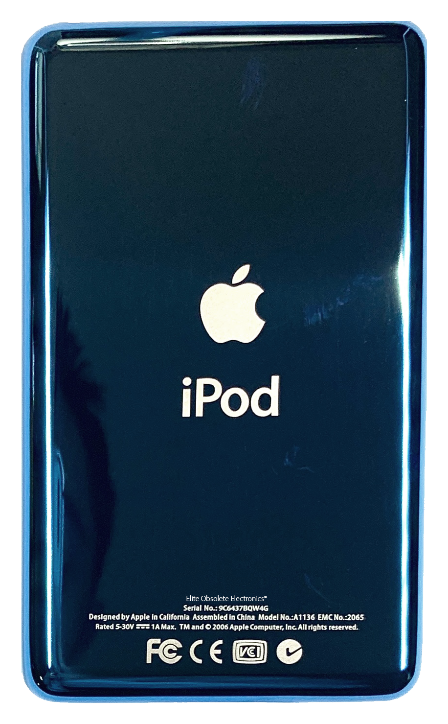 Thick Blue Aqua Universal Backplate for Apple iPod Video 5th 5.5