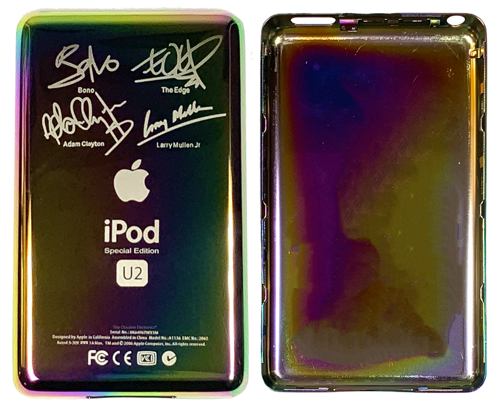 Thin Rainbow U2 Special Edition Backplate for Apple iPod Video 5th Thin Rainbow U2 Special Edition Backplate for Apple iPod Video 5th