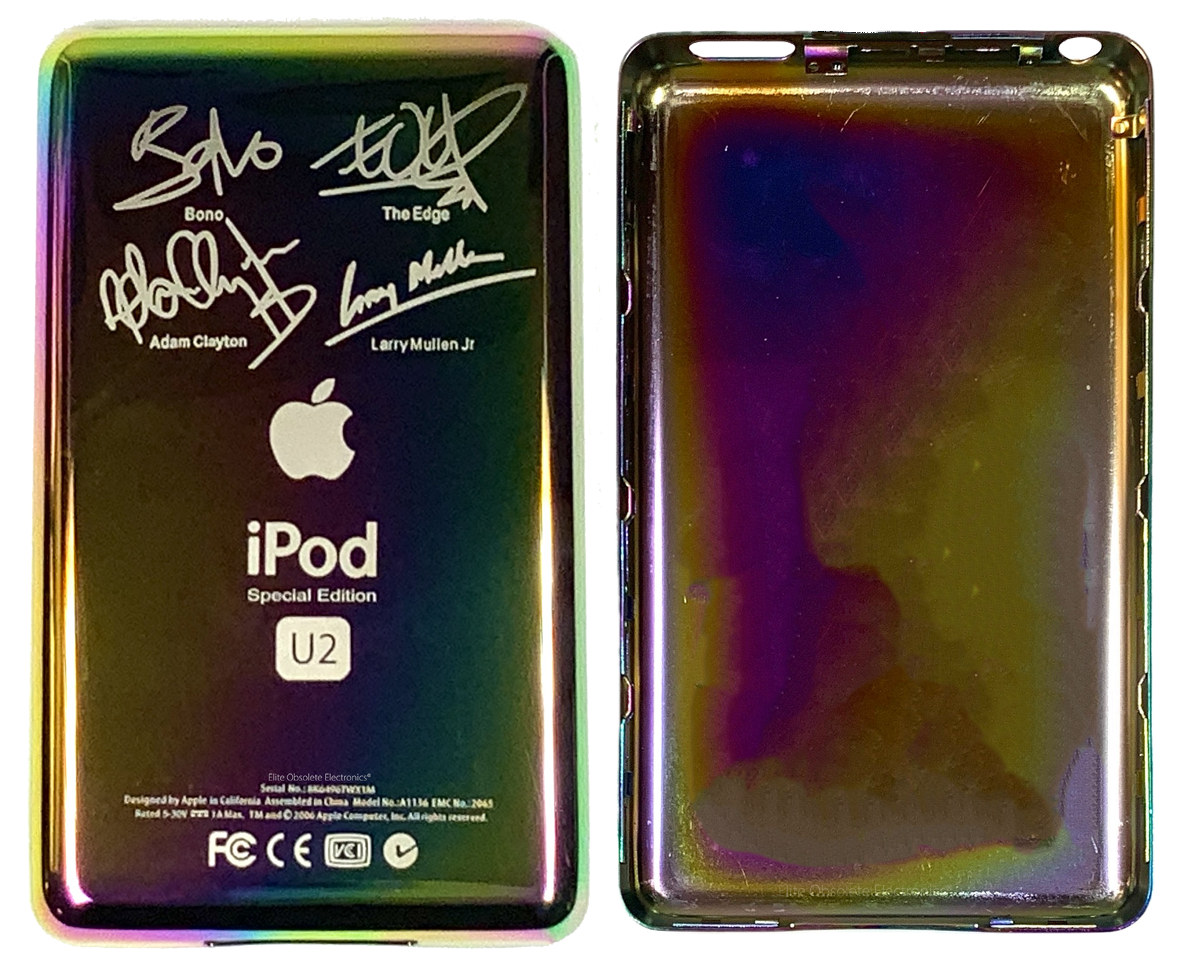 Thin Rainbow U2 Special Edition Backplate for Apple iPod Video 5th
