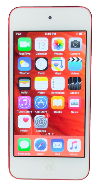 Rare iOS 9.3.5 Apple iPod Touch 6th Generation 16GB Product Red A1574 MKH82LL/A Refurbished New Battery