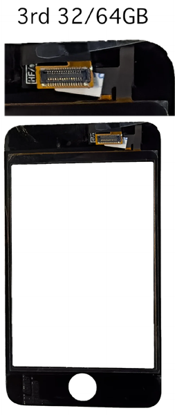Black Digitizer Front Glass Touchscreen for Apple iPod Touch 2nd & 3rd Generation A1318 8GB 16GB 32GB 64GB