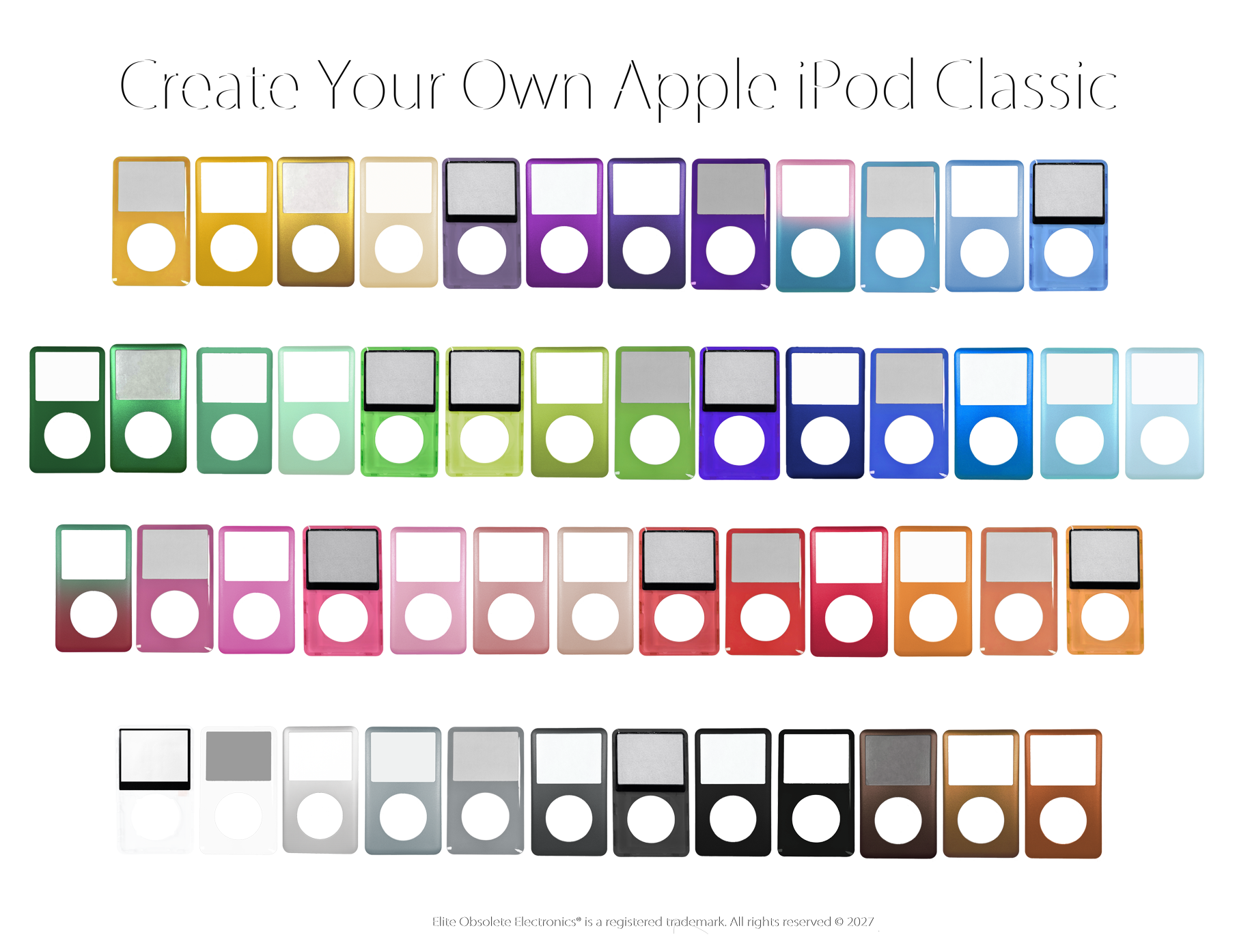 New Create Your Own Apple iPod Classic 6th & 7th Generation A1238
