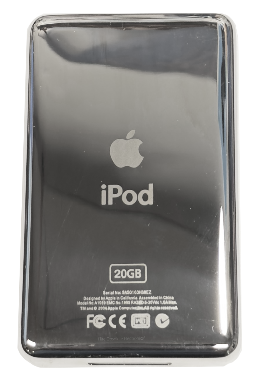 New 20GB Thin Silver Backplate for Apple iPod with Click Wheel 4th Generation Monochrome 2004 A1099