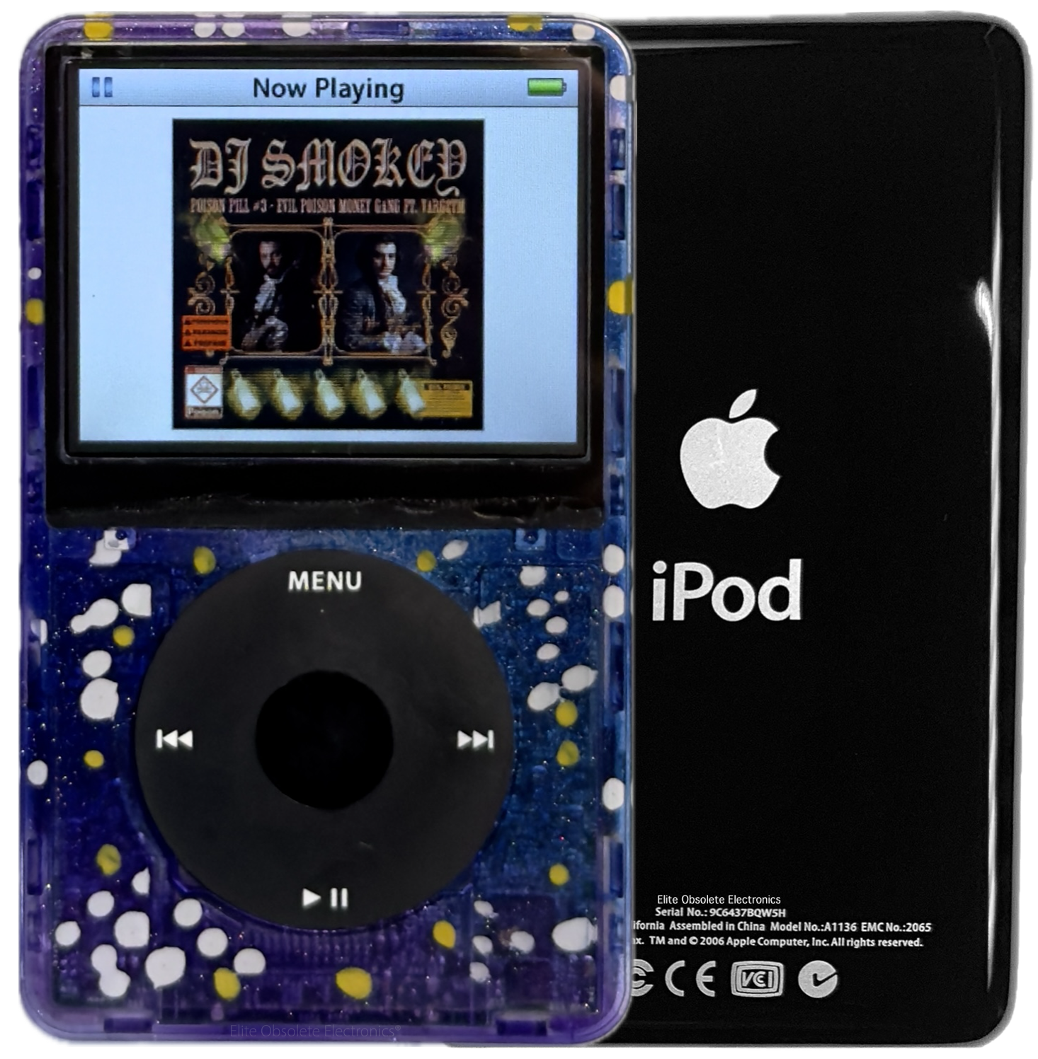 New Apple iPod Video Classic 5th & 5.5 Enhanced Atomic Midnight Stargaze / Black / Black (Black)