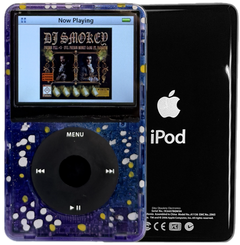 New Apple iPod Video Classic 5th & 5.5 Enhanced Atomic Midnight Stargaze / Black / Black (Black)