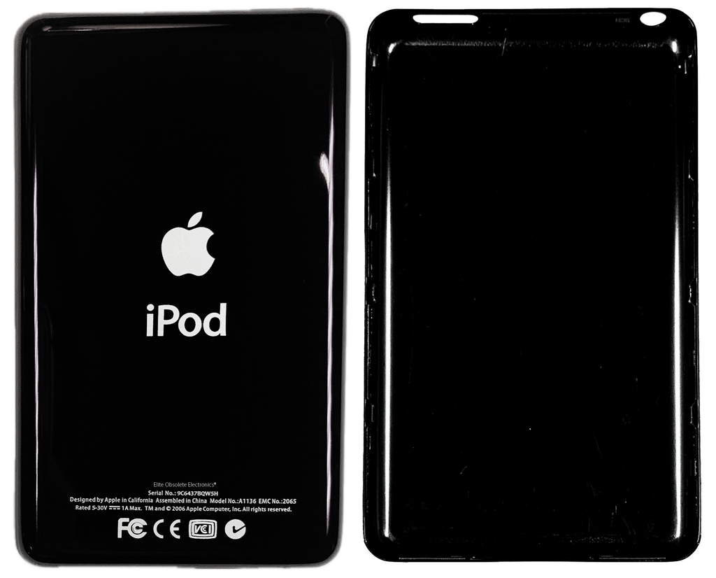 Thin Universal Black Chrome Backplate for Apple iPod Video 5th 5.5 Thin Universal Black Chrome Backplate for Apple iPod Video 5th 5.5