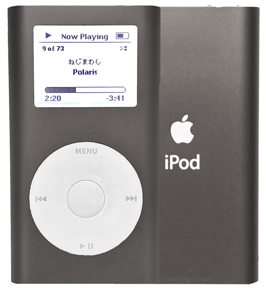 Refurbished Apple iPod Mini 1st 2nd Generation Charcoal Gray A1051 4GB 6GB MicroDrive & 32GB 64GB 128GB 256GB 512GB 1TB SD Card 650mah