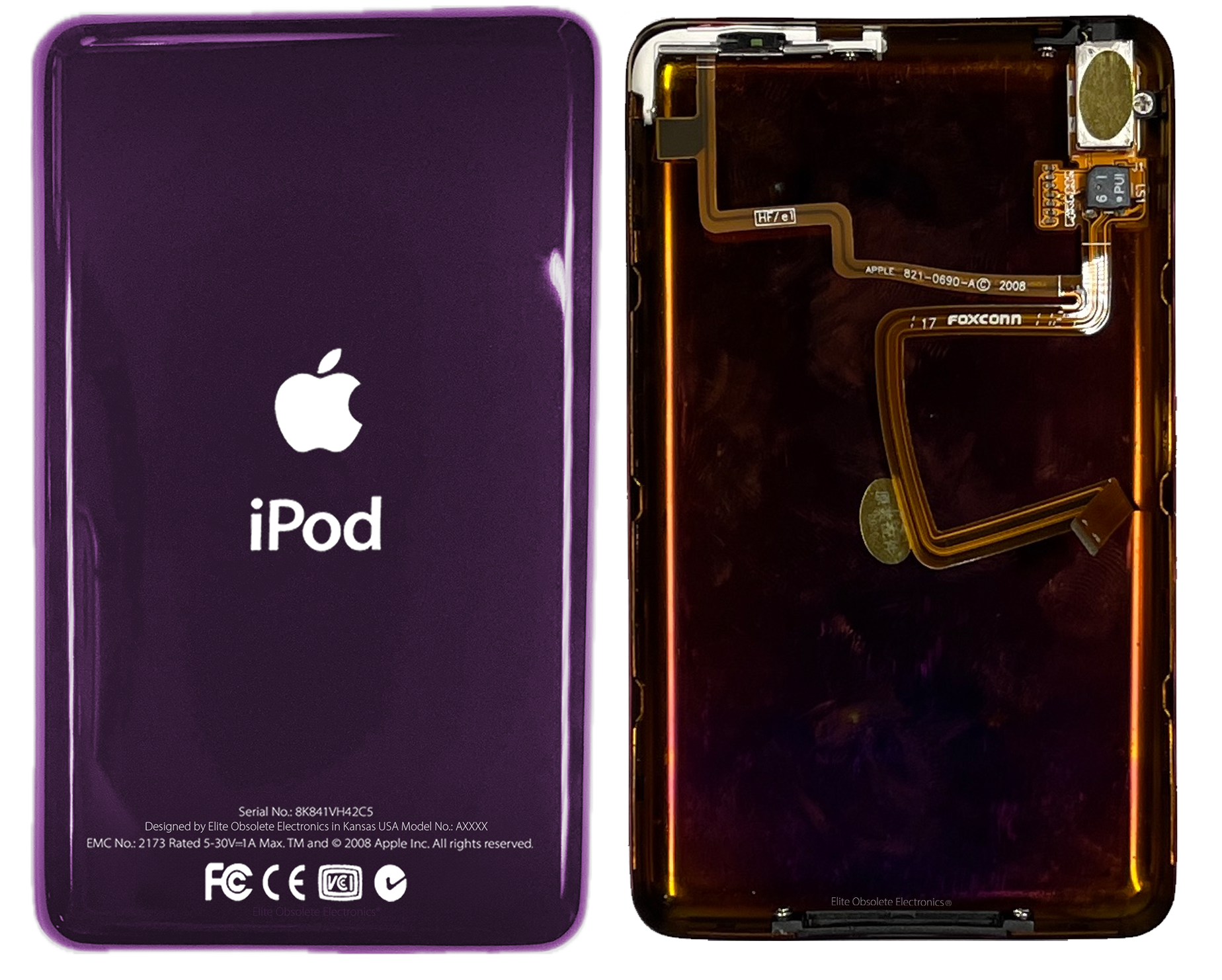 Thick Plum Purple Universal Backplate for Apple iPod Video 5th 5.5