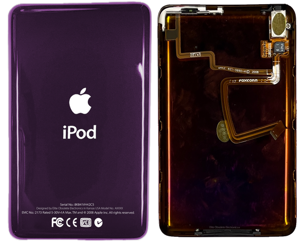 Thin Plum Purple Universal Backplate for Apple iPod Video 5th 5.5 A1136 & iPod Classic 6th 7th A1238