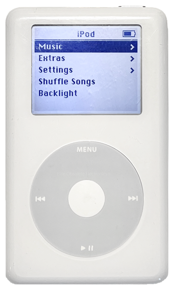 Apple iPod Classic 4th Generation Monochrome HP Invent 20GB 40GB White Refurbished New Battery 1200mah