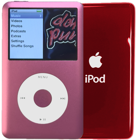 New Apple iPod Classic 6th & 7th Generation Pink / White / Pink (Sangria Red)