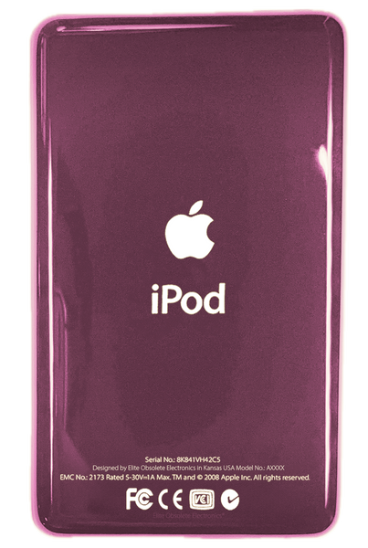 Thick Blush Pink Universal Backplate for Apple iPod Video 5th 5.5 A1136 & iPod Classic 6th 7th A1238