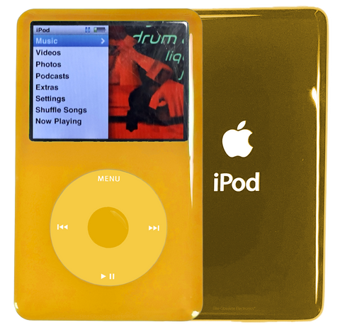【美品】iPod Classic 第6世代 オールイエロー 256GB Apple iPod Classic 6th 7th Generation A1238 (Plastic Faceplate