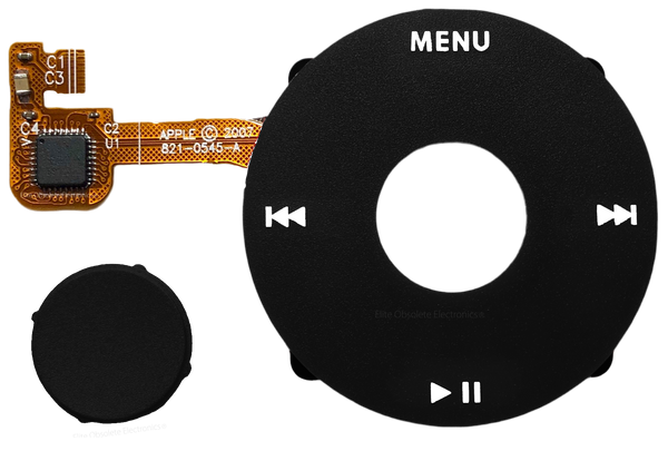 Black Click Wheel Flex for Apple iPod Classic 6th 7th Generation A1238
