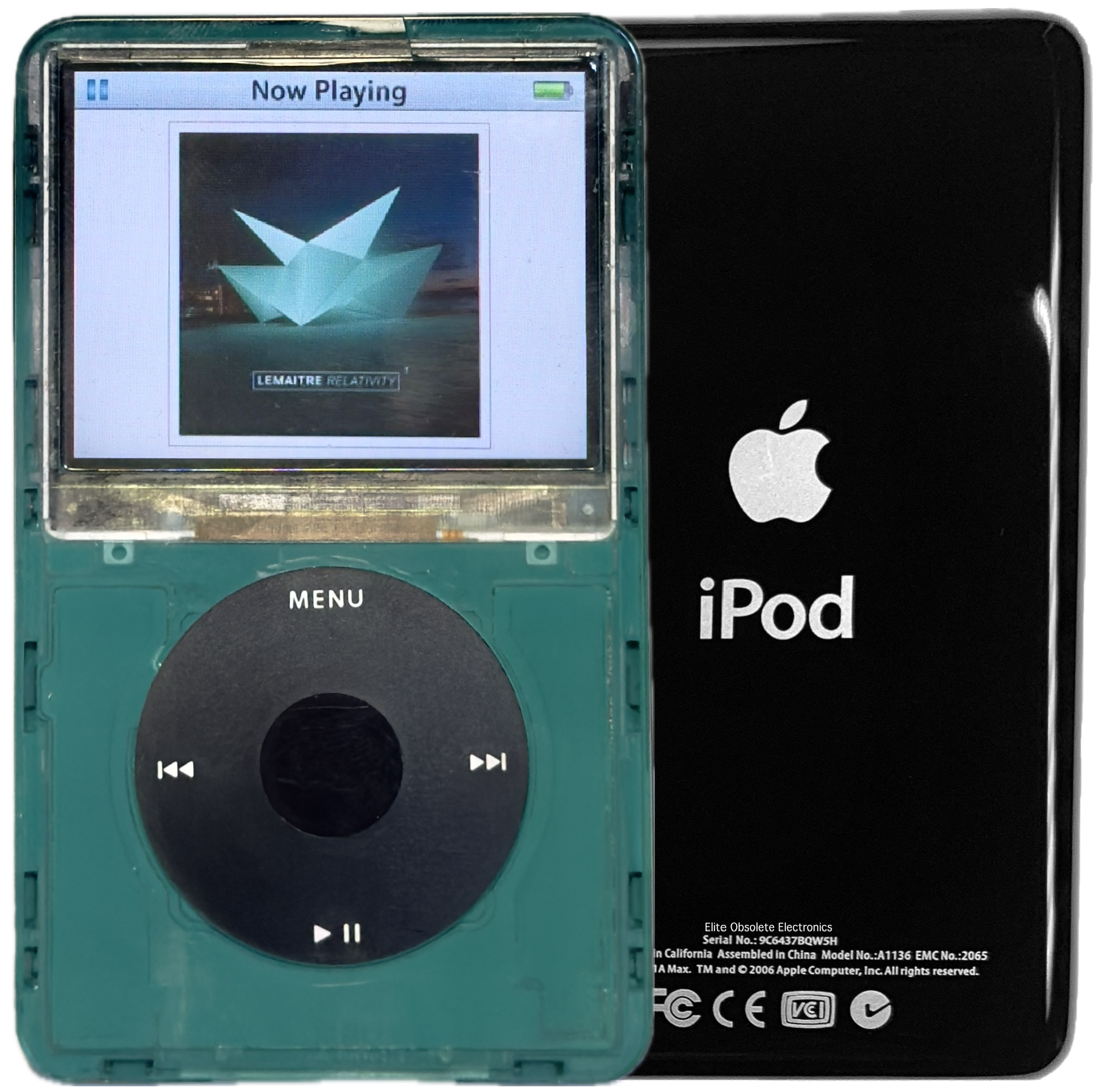 New Apple iPod Video Classic 5th & 5.5 Enhanced Atomic Green Pine / Black / Black (Black)