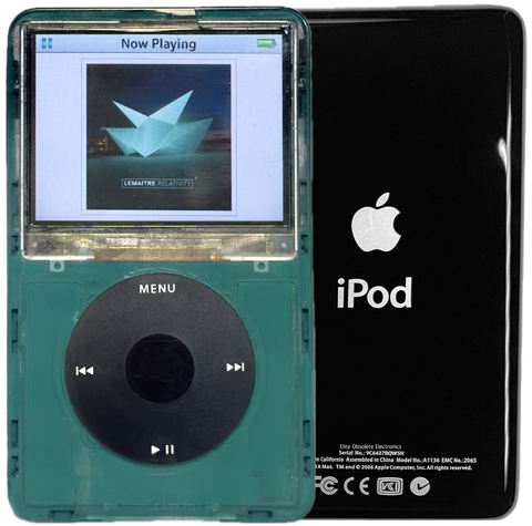 New Apple iPod Video Classic 5th & 5.5 Enhanced Atomic Green Pine / Black / Black (Black)