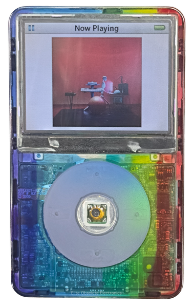 New Apple iPod Video Classic 5th & 5.5 Enhanced Atomic Rainbow / Polychrome / Transparent (Wine)