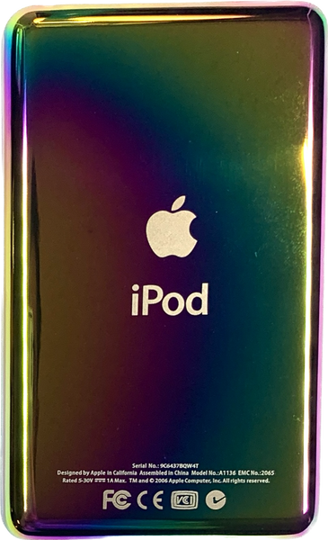 New Apple iPod Video Classic 5th & 5.5 Enhanced Atomic Rainbow / Polychrome / Transparent (Rainbow)