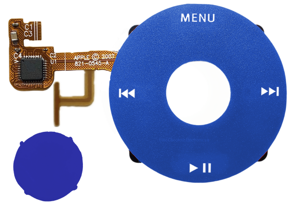 Blue Click Wheel Flex for Apple iPod Video 5th 5.5 Enhanced A1136