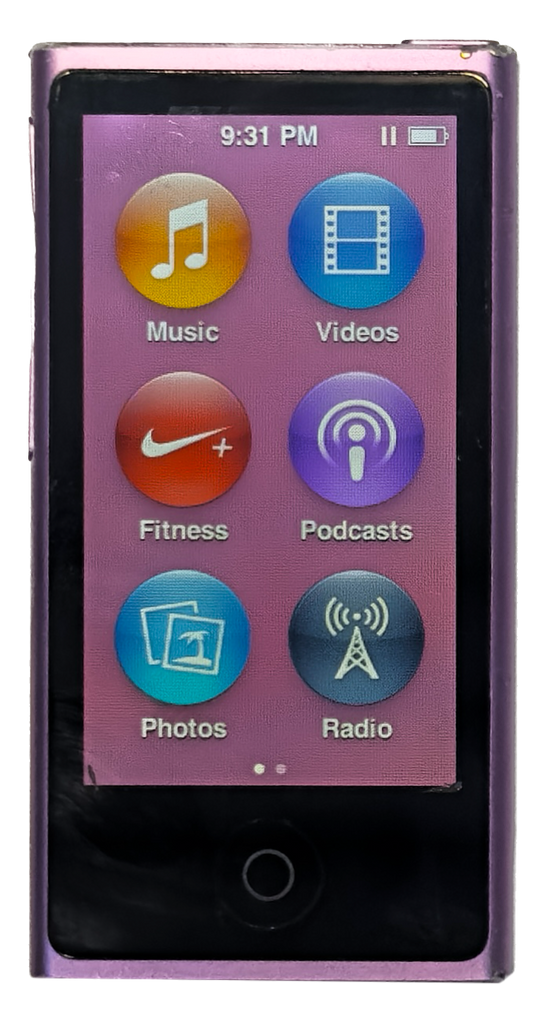 Refurbished Apple iPod Nano 7th Generation 16GB Purple & Black Refurbished Apple iPod Nano 7th Generation 16GB Purple & Black