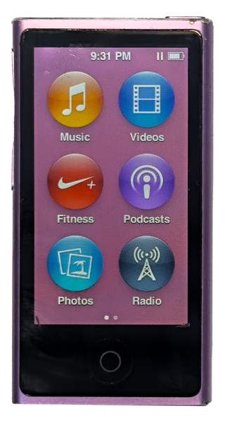 Refurbished Apple iPod Nano 7th Generation 16GB Purple & Black MD479LL/A A1446 New Battery