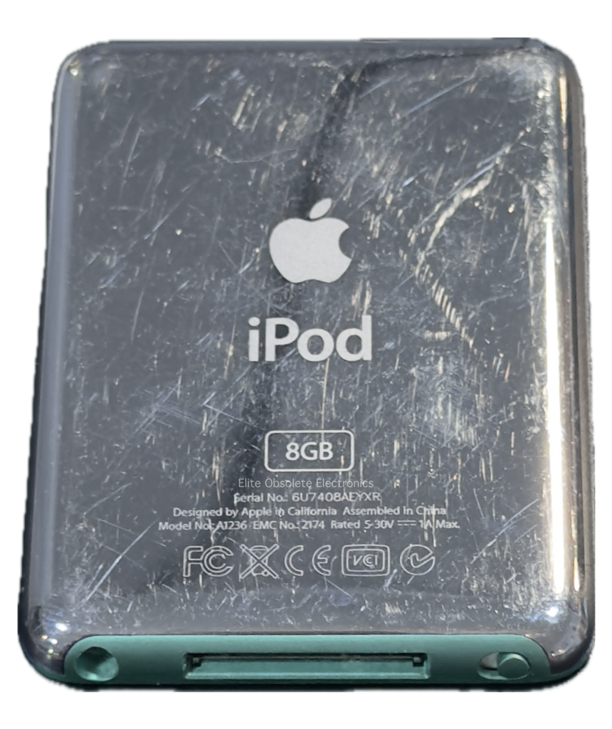 Apple iPod Nano 3rd Generation Seafoam Green 4GB 8GB A1236 MB253LL Apple iPod Nano 3rd Generation Seafoam Green 4GB 8GB A1236 MB253LL