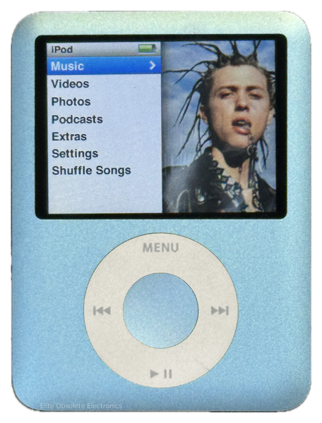 Apple iPod Nano 3rd Generation Light Blue 8GB MB249LL/A Used & Refurbished