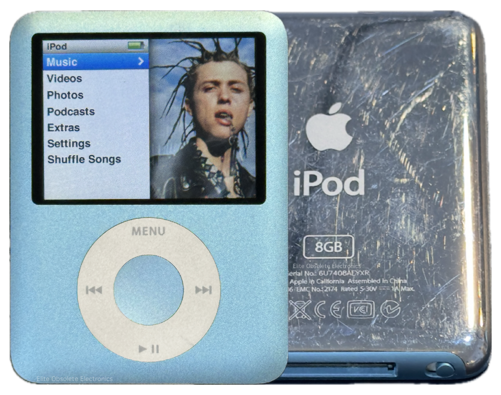 Apple iPod Nano 3rd Generation Light Blue 4GB 8GB A1236 MB249LL A Used Elite Obsolete Electronics