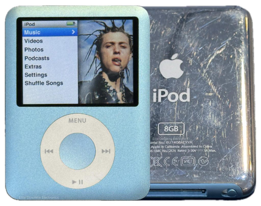 Apple iPod Nano 3rd Generation Light Blue 8GB MB249LL/A Used