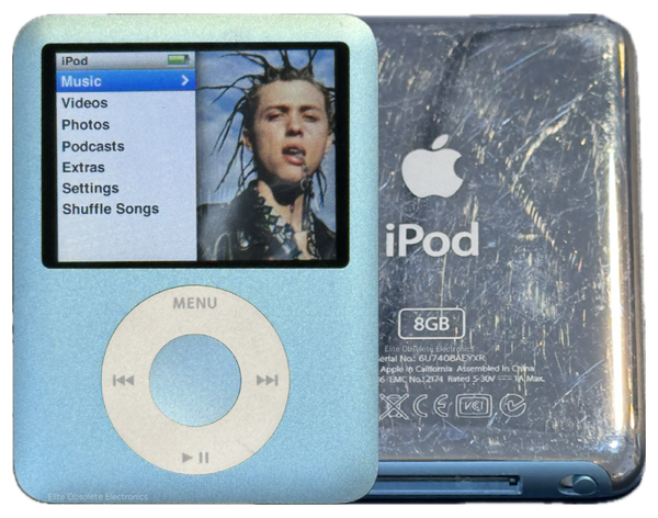 Apple iPod Nano 3rd Generation Light Blue 8GB MB249LL/A Used & Refurbished