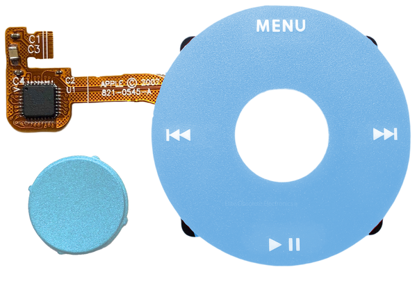 Light Blue Click Wheel Flex for Apple iPod Classic 6th 7th Generation A1238