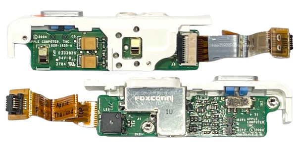Original Apple Headphone Jack Hold Switch Complete Assembly & Flex Cable for Apple iPod Classic Monochrome 4th Generation A1059
