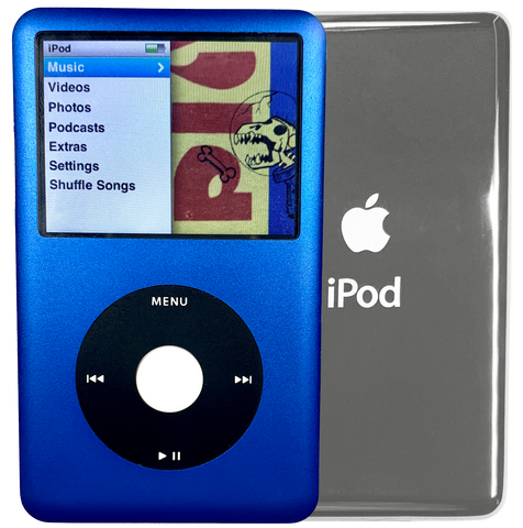 New Apple iPod Classic 6th & 7th Generation Blue / Black / White (Silver)