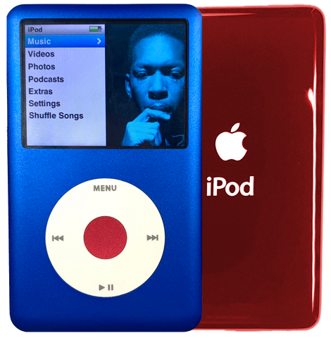 New Apple iPod Classic 6th & 7th Generation Blue / White / Red (Sangria Red)
