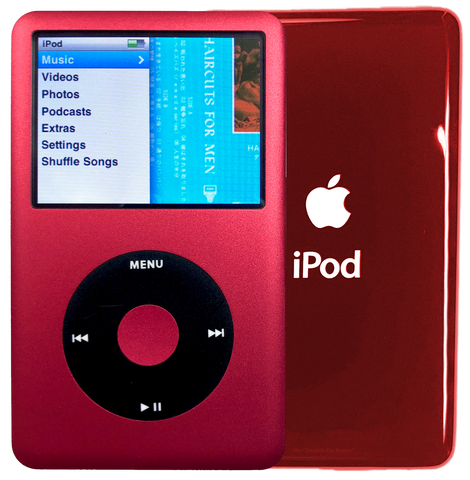 New Apple iPod Classic 6th & 7th Generation Red / Black / Red (Sangria Red)